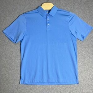 Cutter & Buck Men's Large Blue SupplyFORCE Moisture Wicking‎ Golf Polo Shirt